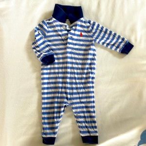 Ralph Lauren Baby 6M one piece suit polo shirt long sleeve